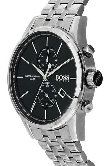 Buy Hugo Boss Men’s Chronograph Quartz Stainless Steel Black Dial 41mm Watch 1513383 in Pakistan