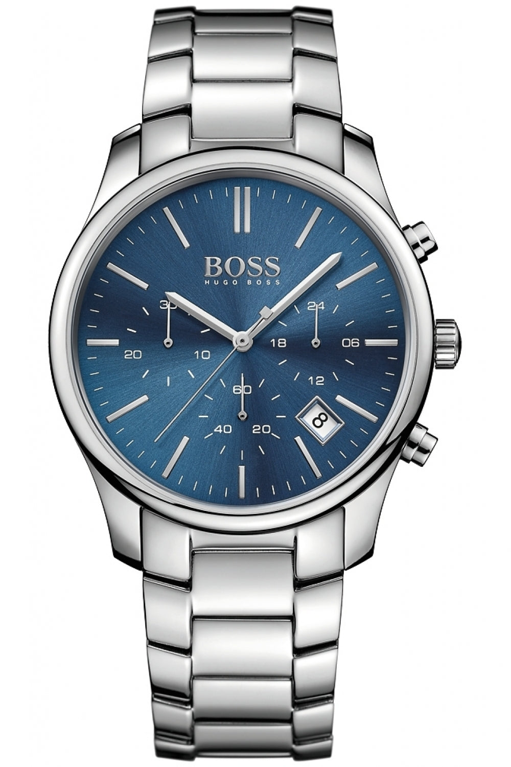 Buy Hugo Boss Quartz Silver Stainless Steel Blue Dial 42mm Watch for Men - 1513434 in Pakistan