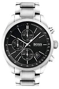 Buy Hugo Boss Mens Chronograph Quartz Grand Prix Stainless Steel Black Dial 44mm Watch - 1513477 in Pakistan