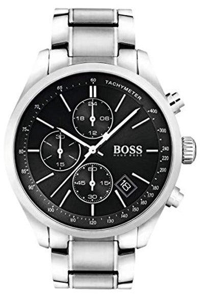 Buy Hugo Boss Mens Chronograph Quartz Grand Prix Stainless Steel Black Dial 44mm Watch - 1513477 in Pakistan