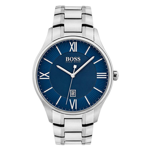 Buy Hugo Boss Governer Quartz Analog Display Stainless Steel Blue Dial Watch for Men - 1513487 in Pakistan