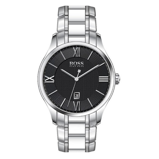 Buy Hugo Boss Governer Quartz Silver Stainless Steel Black Dial 43mm Watch for Men - 1513488 in Pakistan