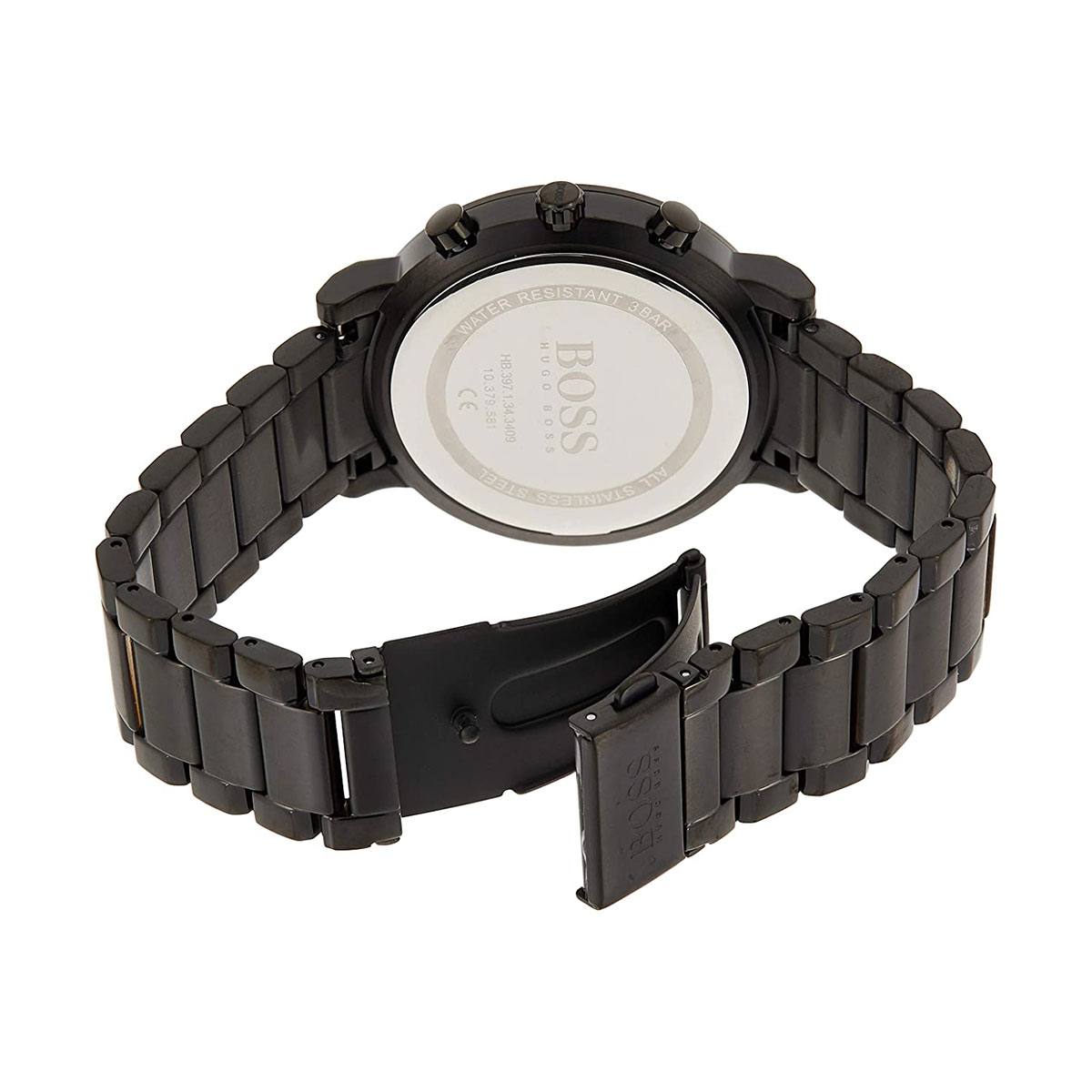 Buy Hugo Boss Mens Chronograph Quartz Integrity Stainless Steel Black Dial 43mm Watch - 1513780 in Pakistan