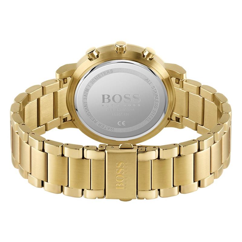 Buy Hugo Boss Mens Chronograph Quartz Integrity Stainless Steel Black Dial 43mm Watch - 1513781 in Pakistan