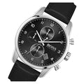 Buy Hugo Boss Quartz Black Leather Strap Black Dial 44mm Watch for Men - 1513782 in Pakistan