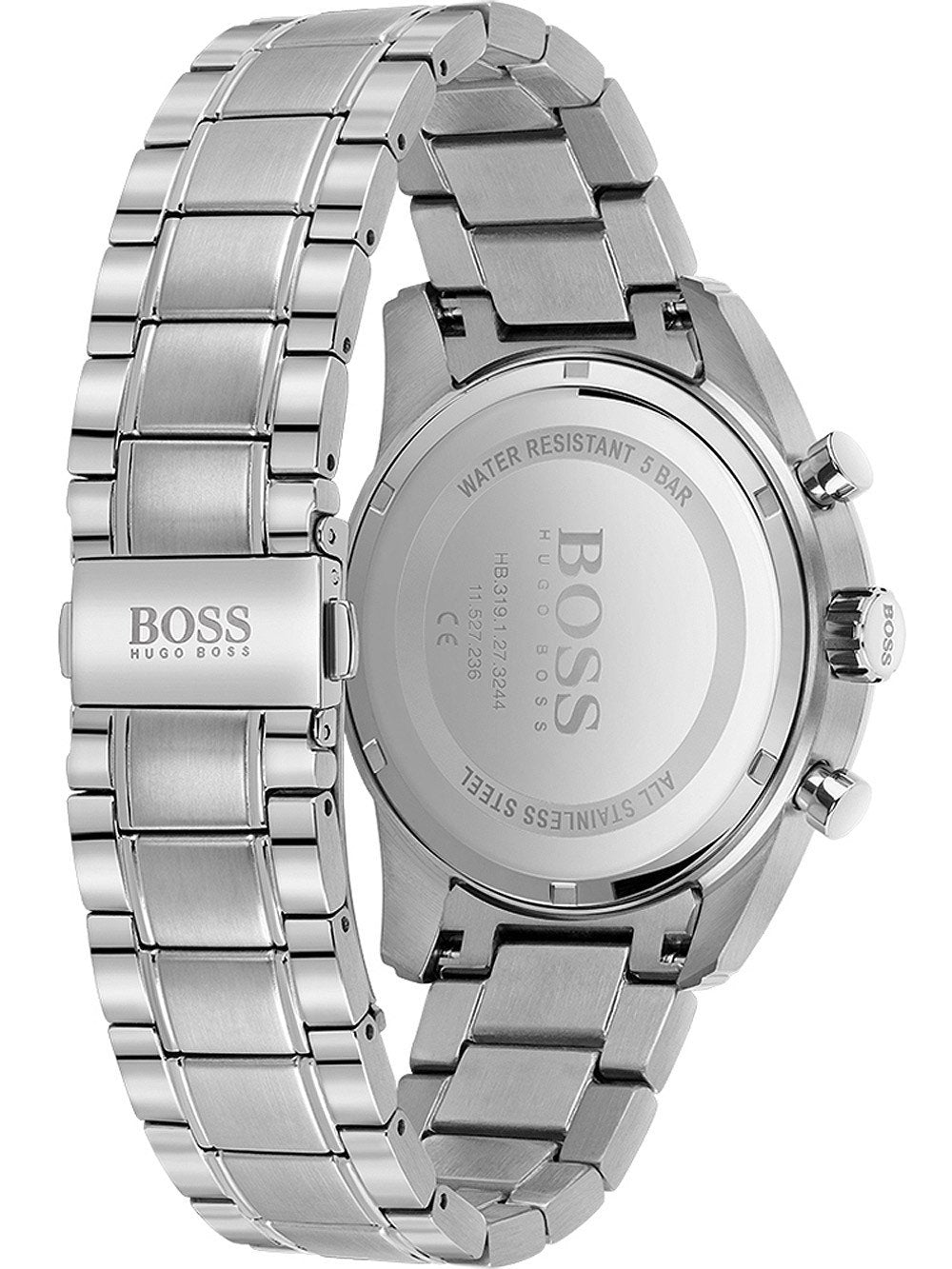 Buy Hugo Boss Mens Quartz Skymaster Chrono Stainless Steel Blue Dial 44mm Watch - 1513784 in Pakistan