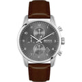 Buy Hugo Boss Mens Quartz Brown Leather Strap Grey Dial 44mm Watch - 1513787 in Pakistan