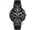 Buy Hugo Boss Allure Chronograph Black Dial Black Leather Strap Mens Watch 45mm 5atm - 1513920 in Pakistan