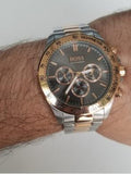 Buy Hugo Boss Mens Ikon Two-tone Rose Gold Silver Strap Grey Dial Watch - 1513339 in Pakistan