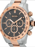 Buy Hugo Boss Mens Ikon Two-tone Rose Gold Silver Strap Grey Dial Watch - 1513339 in Pakistan