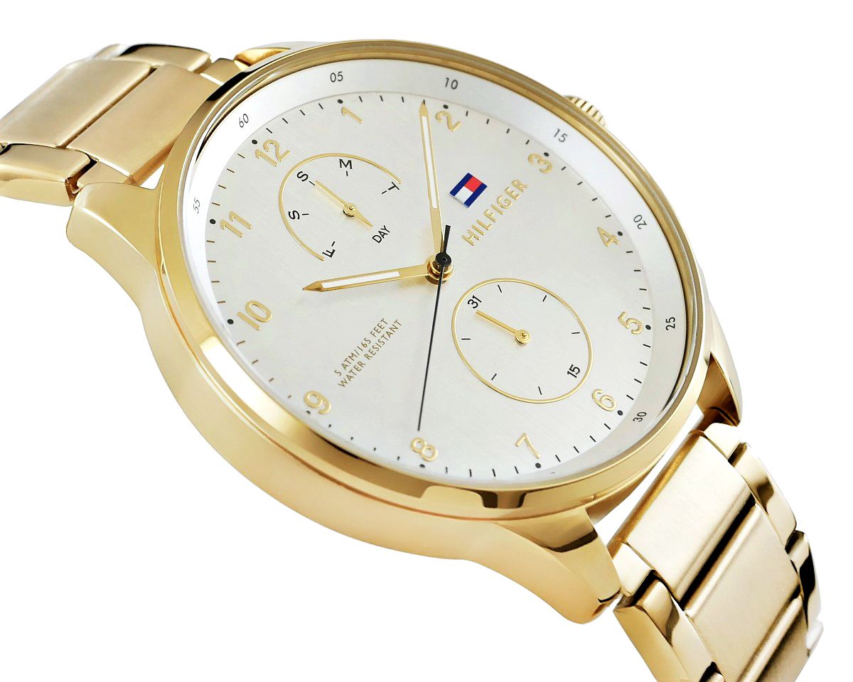 Buy Tommy Hilfiger Mens Quartz Stainless Steel Silver Dial 44mm Watch - 1791576 in Pakistan
