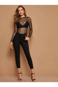 Buy Shein Polka Dot Sheer Mesh Top Without Bra in Pakistan