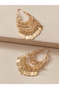 Buy Shein Disc Tassel Hoop Earrings in Pakistan