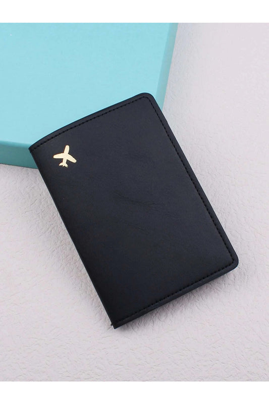 Buy Shein Metallic Detail Passport Case in Pakistan