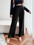 Buy Shein Unity High Waist Fold Pleated Pants in Pakistan