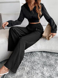 Buy Shein Unity High Waist Fold Pleated Pants in Pakistan