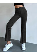 Buy Shein Seam Front High Waist Flare Leg Pants in Pakistan