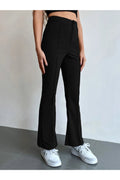 Buy Shein Seam Front High Waist Flare Leg Pants in Pakistan