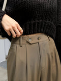 Buy Shein Dazy High Waist Fold Pleated Pants in Pakistan