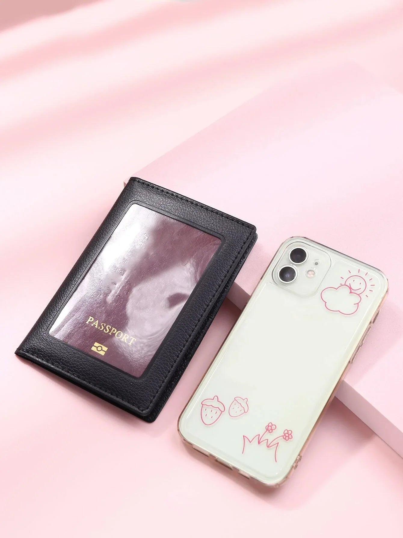 Buy Shein Letter Graphic Fold Passport Case in Pakistan