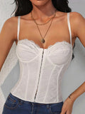 Buy Shein Sxy Lace Trim Hook & Eye Cami Top in Pakistan