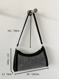 Buy Shein Allover Studded Decor Baguette Bag in Pakistan