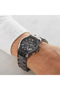 Buy Emporio Armani Chronograph Quartz Ceramic Chain Black Dial 43mm Watch for Men - Ar1400 in Pakistan