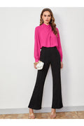 Buy Shein Unity Cross Wrap Front Bishop Sleeve Top - Small in Pakistan