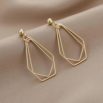 Buy Shein Hollow Out Geo Drop Earrings in Pakistan