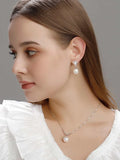 Buy Shein Faux Pearl Decor Drop Earrings in Pakistan