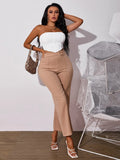 Buy Shein Sxy Zip Back Bandana Hem Crop Tube Top in Pakistan