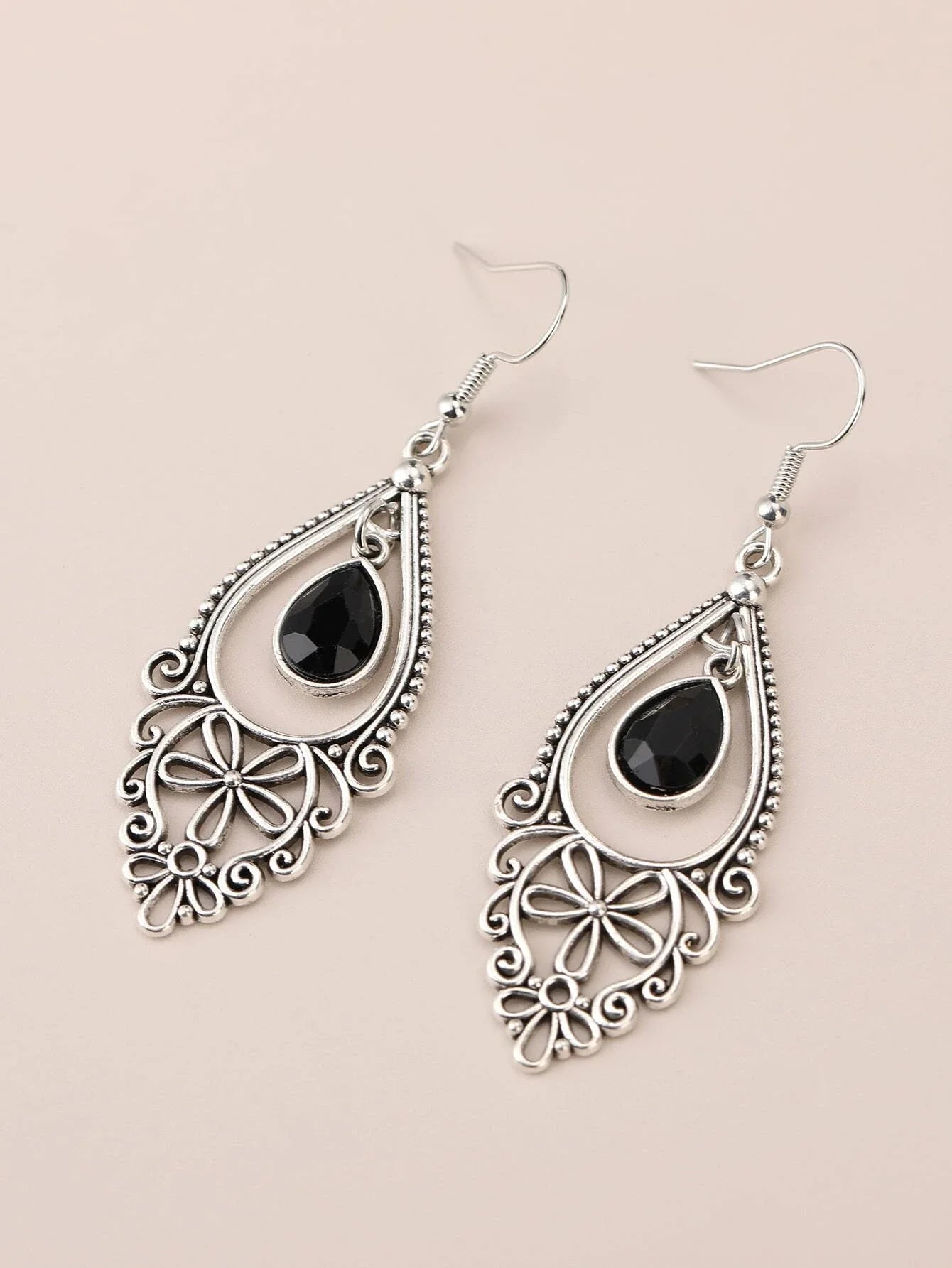 Buy Shein Emery Rose Hollow Out Water Drop Earrings in Pakistan