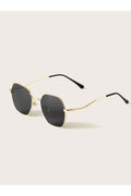 Buy Shein Metal Frame Fashion Glasses With Case - Black in Pakistan