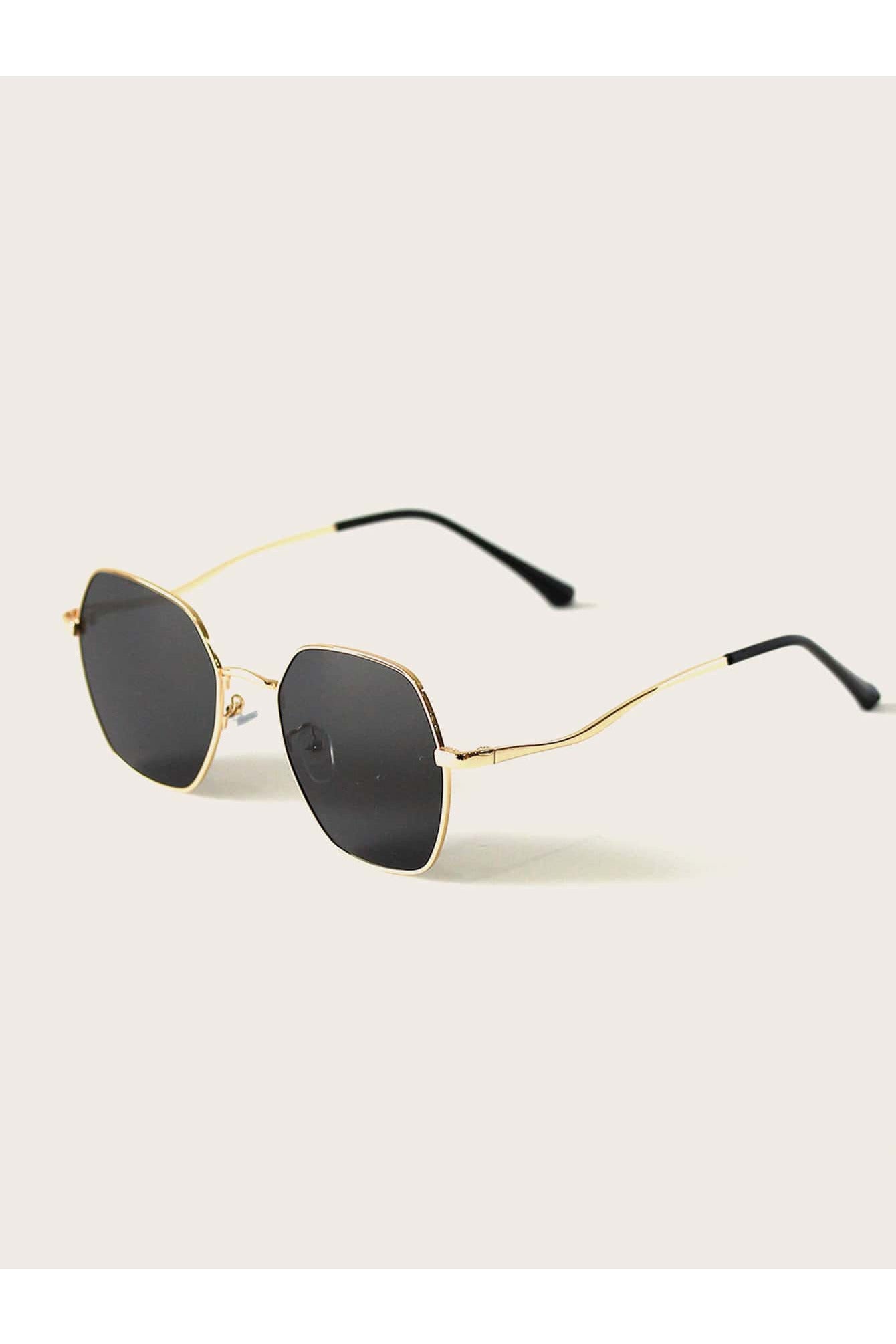 Buy Shein Metal Frame Fashion Glasses With Case - Black in Pakistan