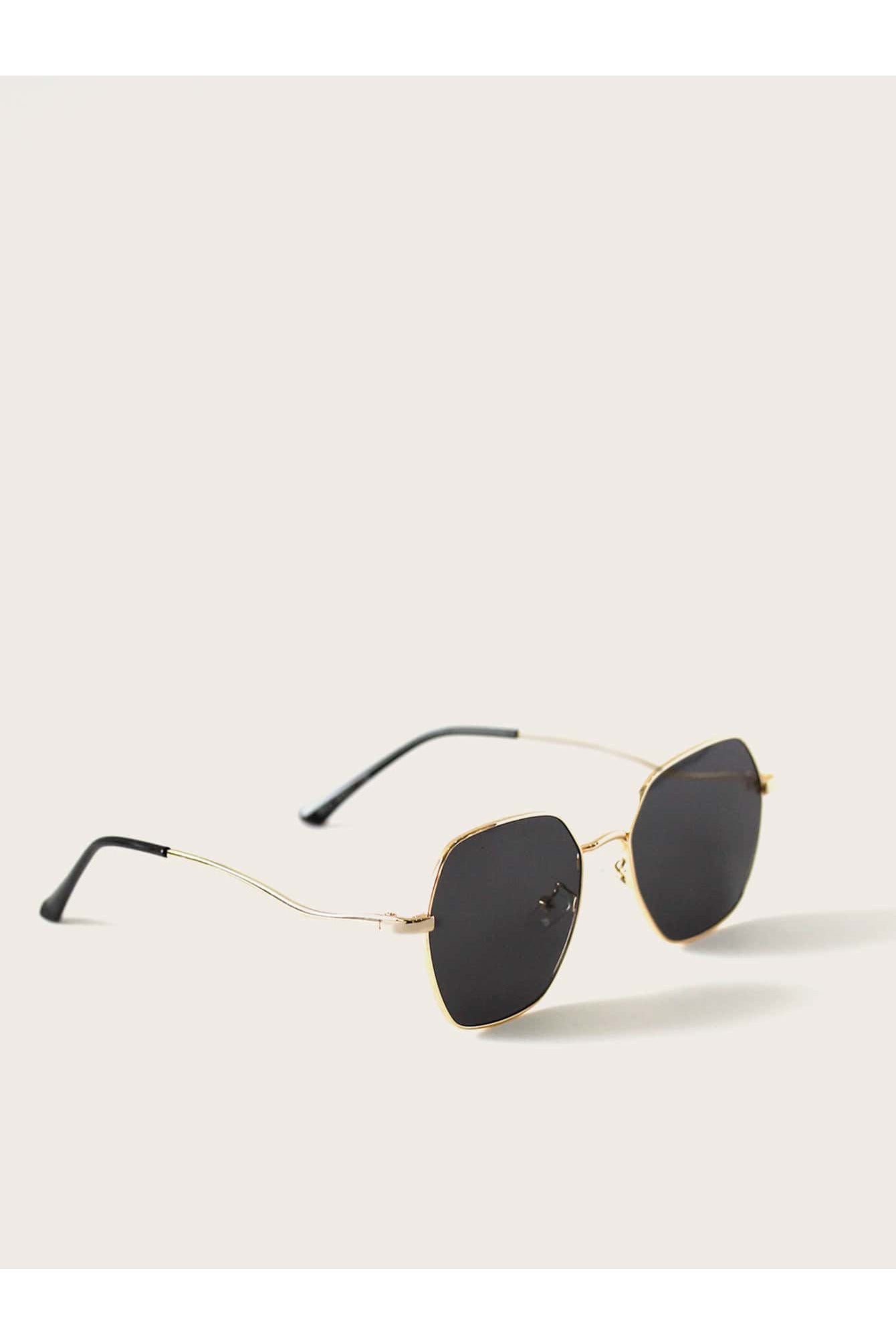 Buy Shein Metal Frame Fashion Glasses With Case - Black in Pakistan