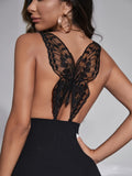 Buy Shein Unity Butterfly Embroidered Draped Collar Bodycon Dress in Pakistan