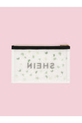 Buy SHEIN Letter Graphic Embroidery Detail Clutch in Pakistan