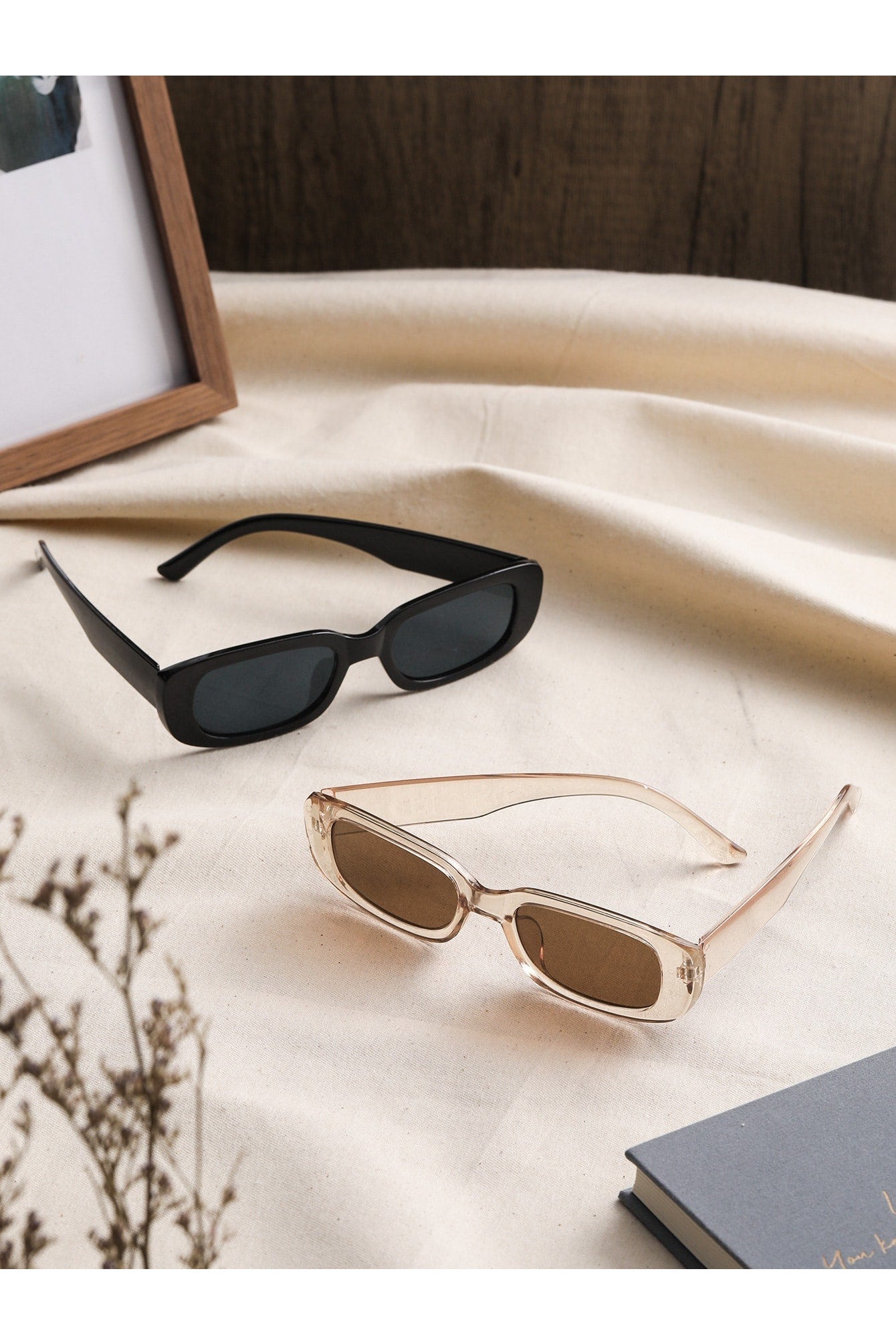 Buy Shein 2pairs Square Frame Fashion Glasses in Pakistan