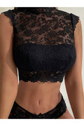 Buy SHEIN Floral Lace Scallop Trim Bralet in Pakistan