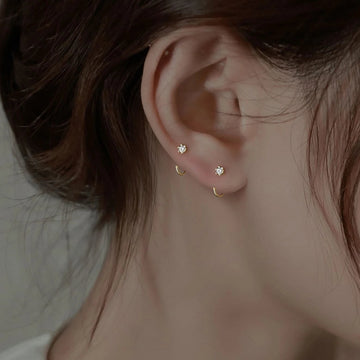 Buy Shein Rhinestone Decor Stud Earrings in Pakistan