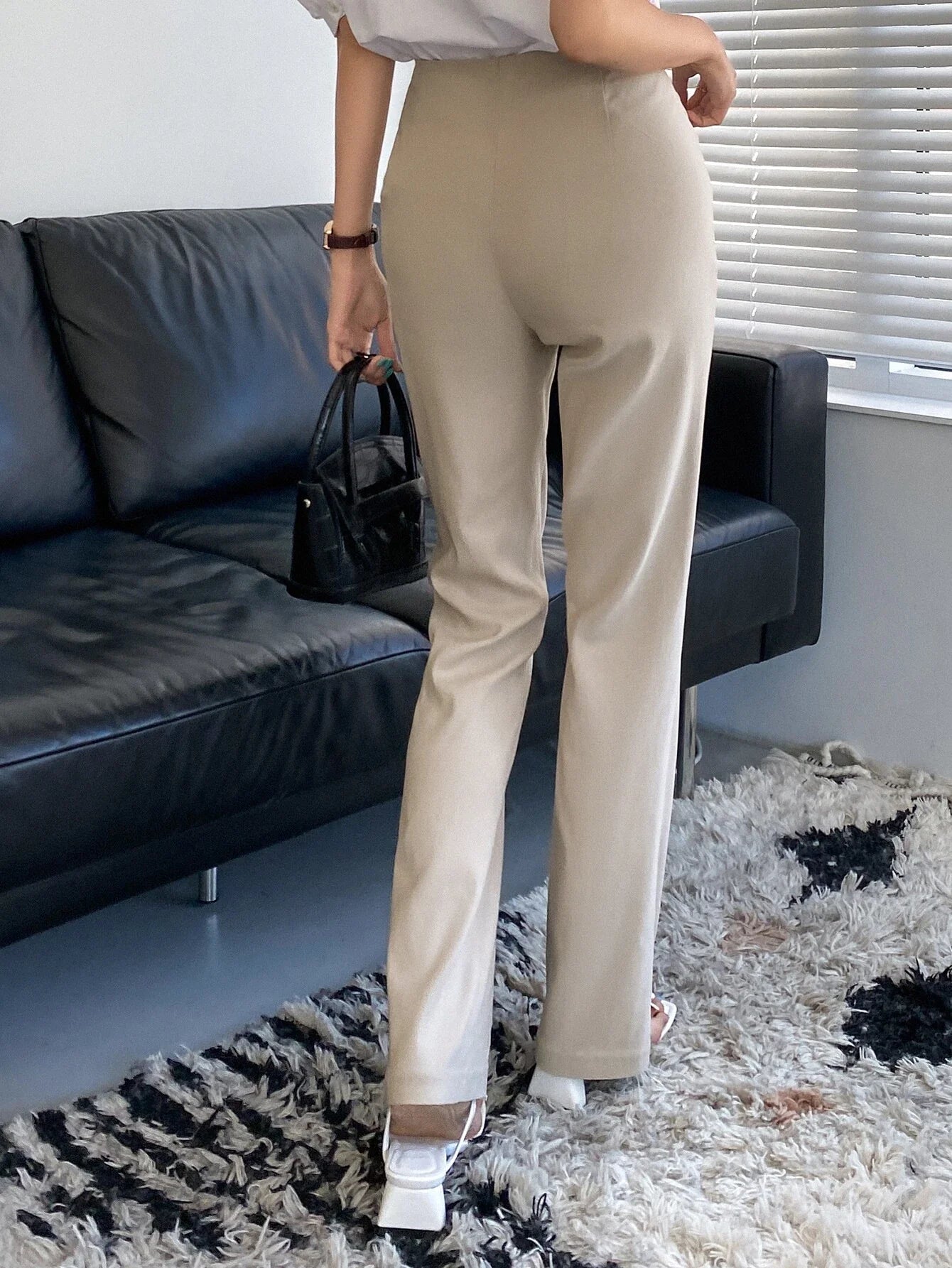 Buy Shein Dazy High Waist Seam Front Pants in Pakistan