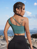 Buy Shein One Shoulder Crop Sports Bra in Pakistan
