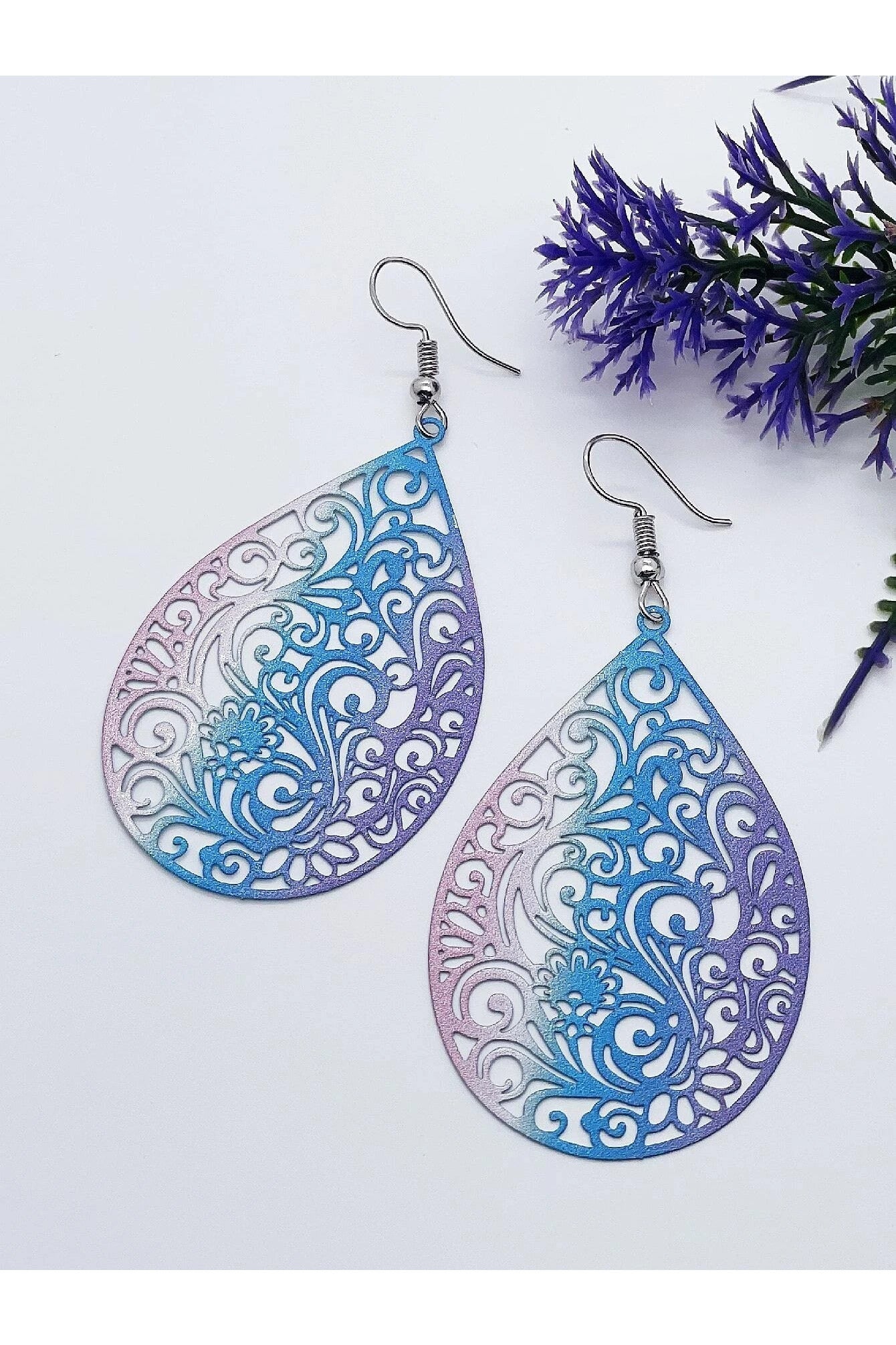 Buy Shein Hollow Out Water Drop Earrings in Pakistan