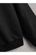 Buy Shein EZwear Contrast Collar Bear Patched 2 In 1 Pullover - Small in Pakistan