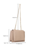 Buy Shein Mini Snakeskin Embossed Chain Square Bag in Pakistan