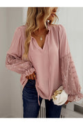 Buy Shein Swiss Dot Frill Trim Blouse - Small in Pakistan