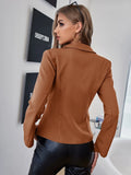 Buy Shein Sollinarry Lapel Collar Split Sleeve Blazer in Pakistan