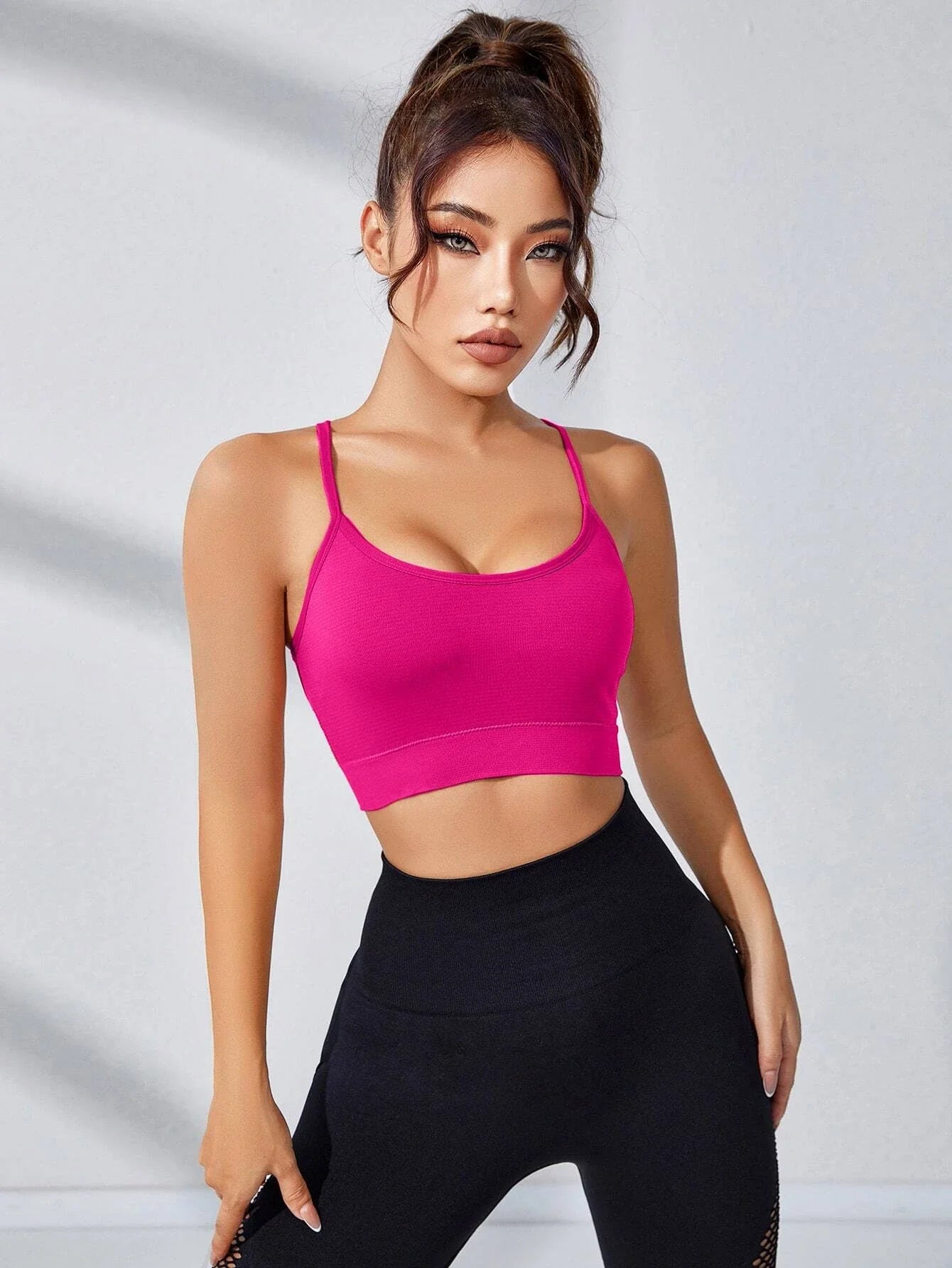 Buy Shein Crisscross Back Sports Bra in Pakistan