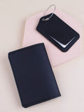 Buy Shein Metallic Airplane & Letter Graphic Passport Case & Luggage Tag in Pakistan