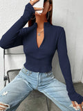 Buy Shein Unity Zip Front Thumb Hole Crop Tee in Pakistan